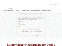buergerhaus-neuburg.de Webseite Vorschau