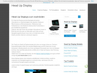 heads-up-display.net Webseite Vorschau