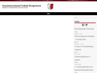 kfv-fussball-burgenland.de Webseite Vorschau