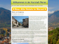 suedtirol-meran.info Webseite Vorschau