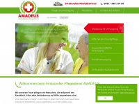 amadeus-ambulanter-pflegedienst.de Webseite Vorschau