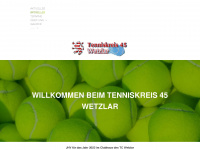 tenniskreis-wetzlar.de Webseite Vorschau