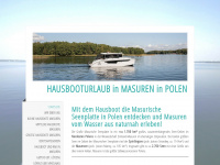 masuren-hausboote.de Webseite Vorschau