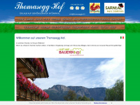 thomasegghof.it Webseite Vorschau
