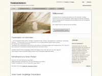 transkribisch.de Webseite Vorschau