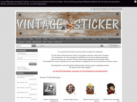vintage-sticker.de Webseite Vorschau