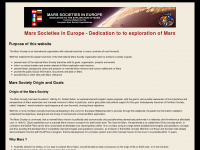 marssociety-europa.eu Webseite Vorschau