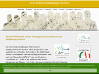 chorverband-aachen.de Webseite Vorschau