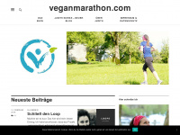 veganmarathon.com Webseite Vorschau