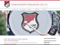 tambourcorps-oedekoven.de Webseite Vorschau
