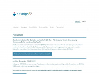 e4ships.de Webseite Vorschau