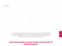 schmieder-uebersetzungen.de Webseite Vorschau