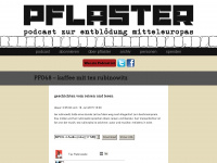pflasterpodcast.at Webseite Vorschau
