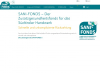 sani-fonds.it Webseite Vorschau