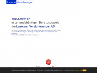 luzernerversicherungen.ch Webseite Vorschau