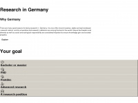 research-in-germany.org Webseite Vorschau