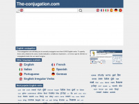 the-conjugation.com Webseite Vorschau