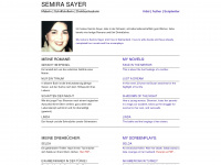 semira-sayer.com Webseite Vorschau