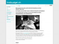firstbudget.ch Webseite Vorschau
