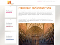 stiftung-freiburger-muenster.de Webseite Vorschau