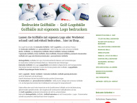 bedruckte-golfbaelle.com Webseite Vorschau