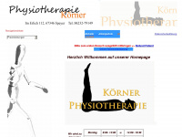 physiopraxis-koerner.de Webseite Vorschau