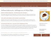 kaffeeschablone.de Webseite Vorschau