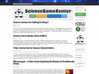 sciencegamecenter.org Webseite Vorschau