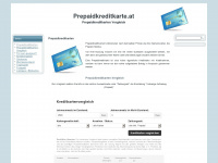 prepaidkreditkarte.at Webseite Vorschau
