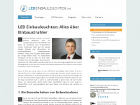 ledeinbauleuchten.net Webseite Vorschau