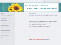 idee-fuer-geschenk.ch Webseite Vorschau