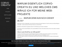 corvo-creativ.eu Webseite Vorschau