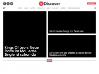 udiscover-music.de Webseite Vorschau
