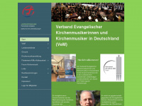 kirchenmusik-vem.de Webseite Vorschau