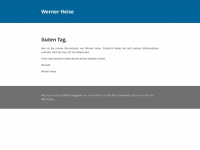 wernerheise.com Webseite Vorschau