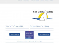 fair-winds-sailing.at Webseite Vorschau