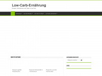 lowcarb-ernaehrung.info Webseite Vorschau