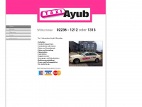 taxi-ayub.de Webseite Vorschau