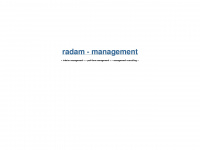 radam-management.de Webseite Vorschau