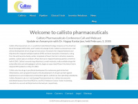 callistopharma.com Webseite Vorschau