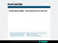 play-guitar.de Webseite Vorschau