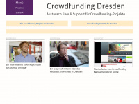 crowdfunding-dresden.de Webseite Vorschau