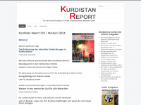 kurdistan-report.de Webseite Vorschau