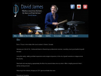 davidjamesdrummer.com Webseite Vorschau