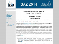 isaz2014.univie.ac.at Webseite Vorschau