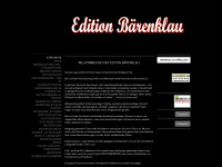 editionbaerenklau.de Webseite Vorschau