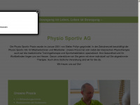 physiosportiv.ch Webseite Vorschau