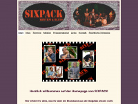 sixpack-bluesband.de Webseite Vorschau