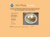 minipizzaeuropa.de Webseite Vorschau