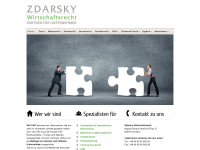 zdarsky-wirtschaftsrecht.de Webseite Vorschau